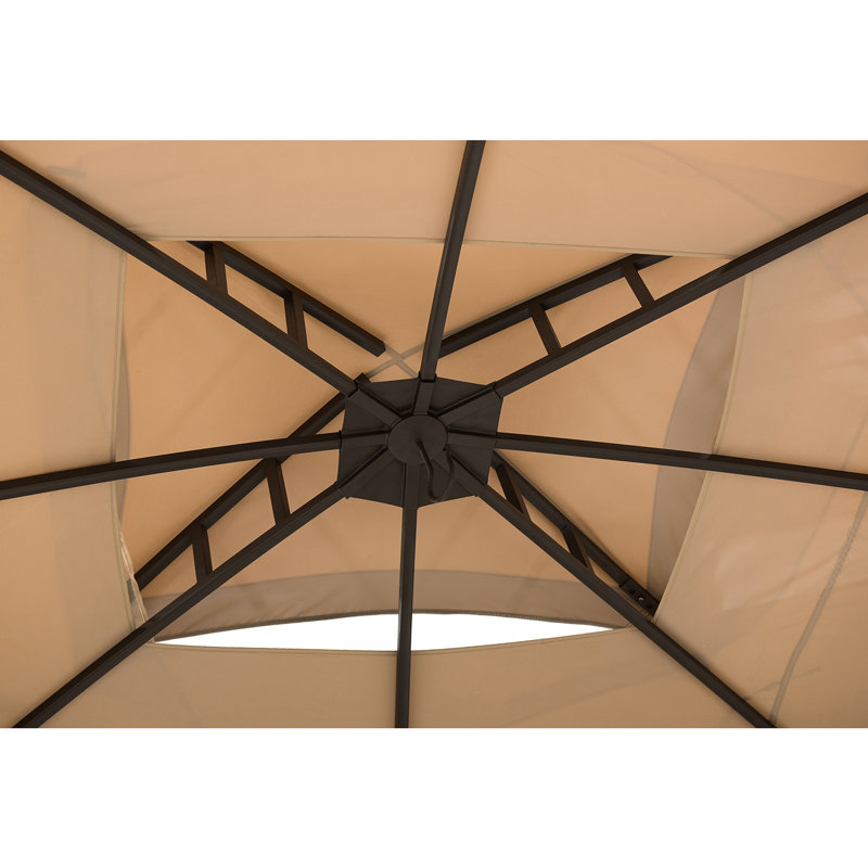 Sunjoy Moorehead 13 Ft. W x 11 Ft. D Steel Patio Gazebo & Reviews Wayfair